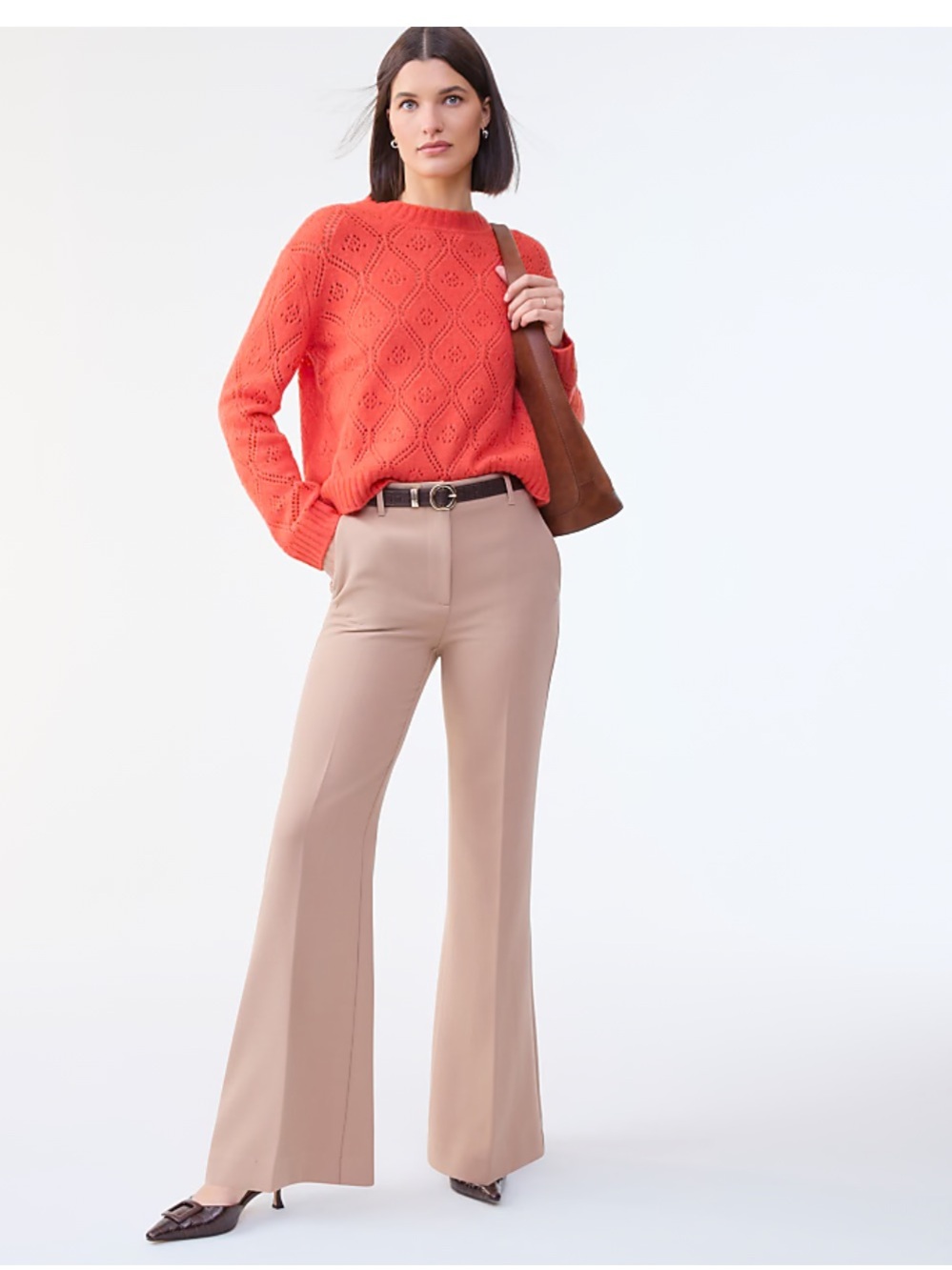 NWT Ann Taylor The Margot Pant Khaki Trouser 0 Bi-Stretch